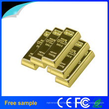 Real Full Capacity 16GB Metall Golden Bar Stil USB-Flash-Laufwerk